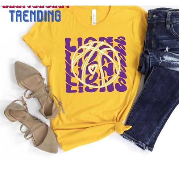 Other - Lions Basketball Customizable Team Shirt Mom Custom School Gear Tshirt